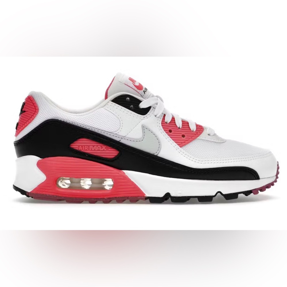 Nike Women's Air Max 90 Gray and Pink Sneakers